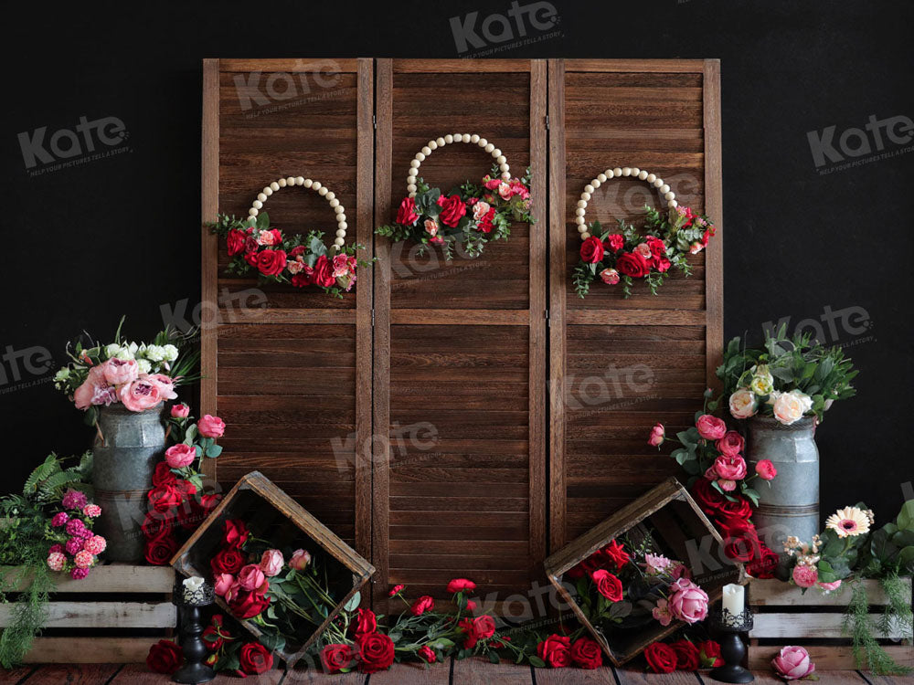 Kate Valentine's Day Rose Garland Backdrop Designed by Emetselch