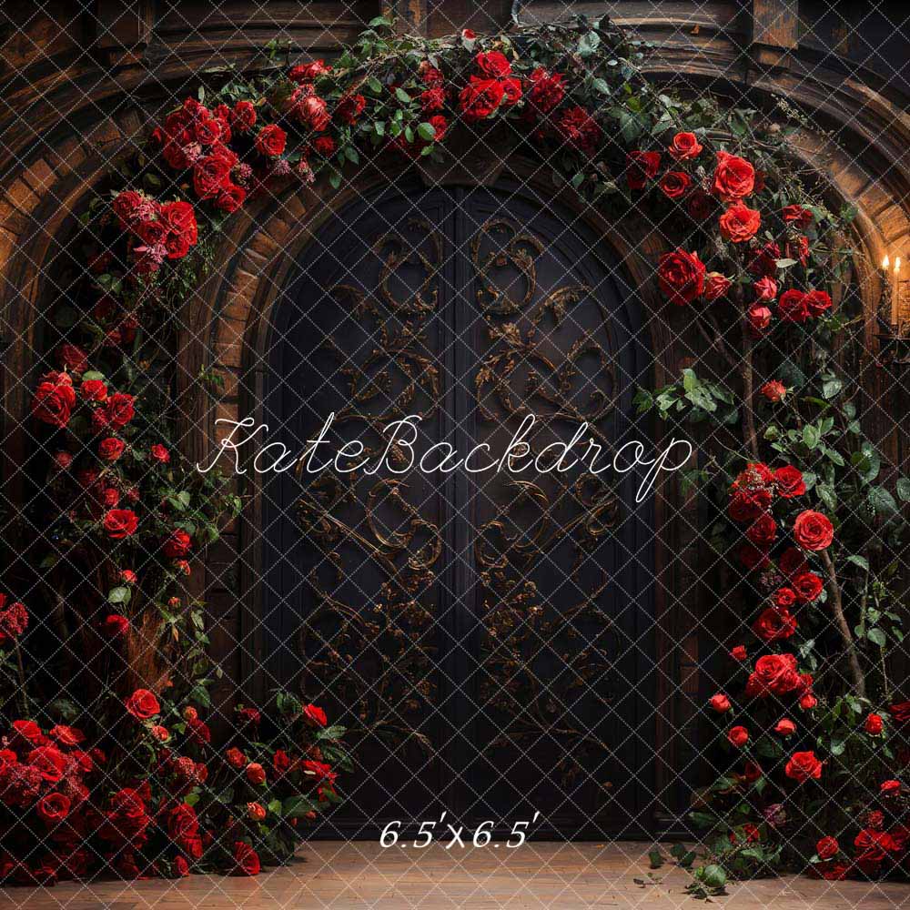 Kate Valentine Rose Metal Door Backdrop Designed by Chain Photography