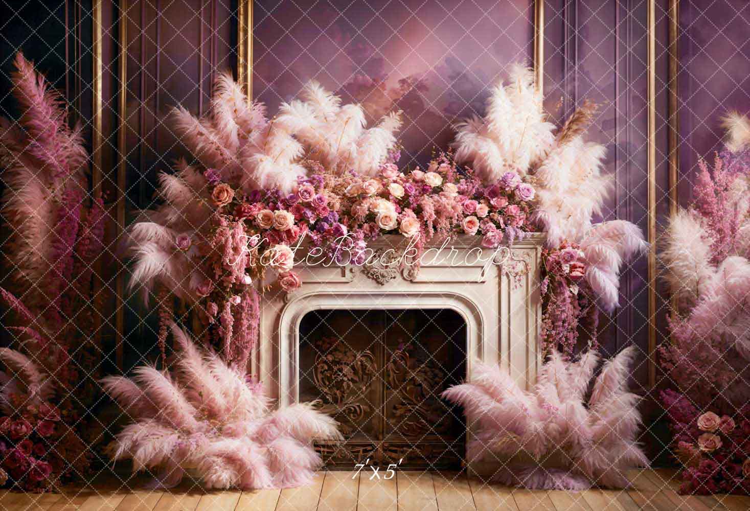 Kate Valentine's Day Spring Flowers Reed Stand Backdrop Designed by Emetselch