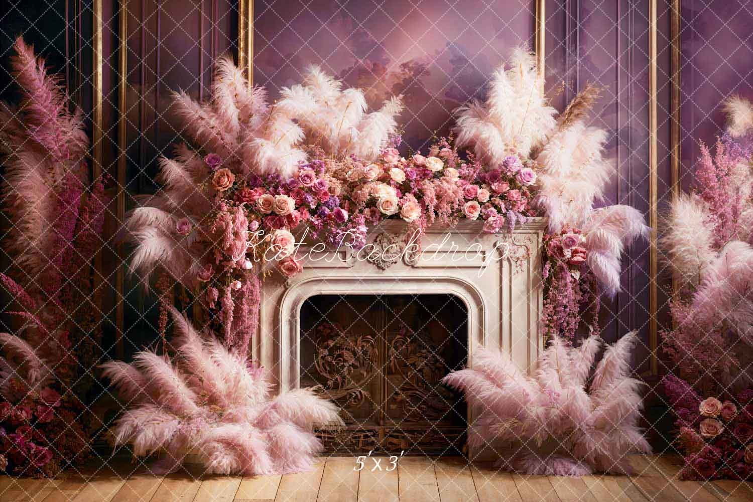 Kate Valentine's Day Spring Flowers Reed Stand Backdrop Designed by Emetselch