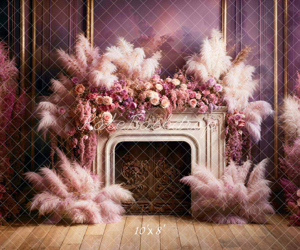 Kate Valentine's Day Spring Flowers Reed Stand Backdrop Designed by Em