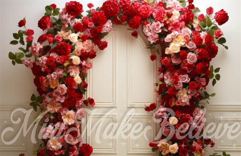 Kate Valentine's Day Rose Interior Wall Backdrop Designed by Mini MakeBelieve