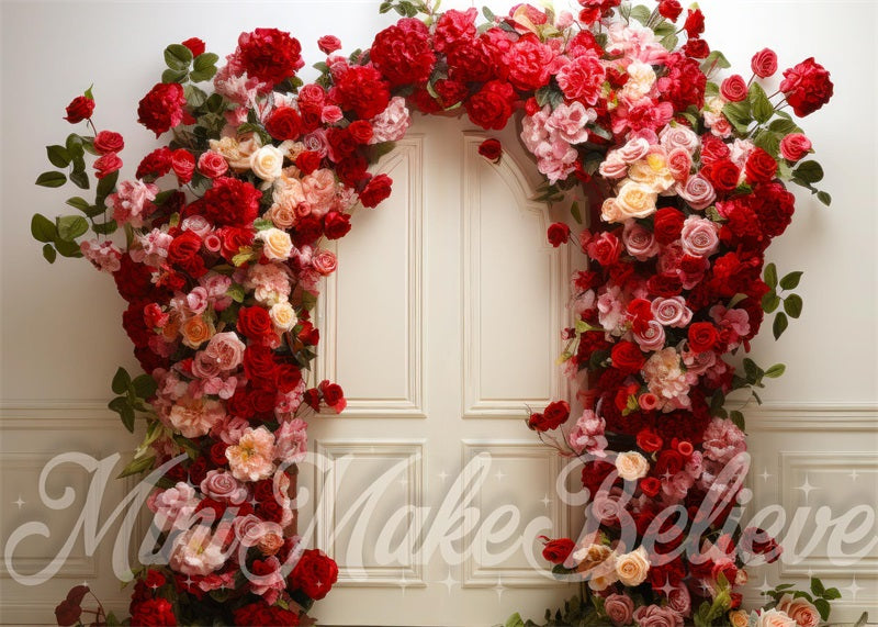 Kate Valentine's Day Rose Interior Wall Backdrop Designed by Mini MakeBelieve