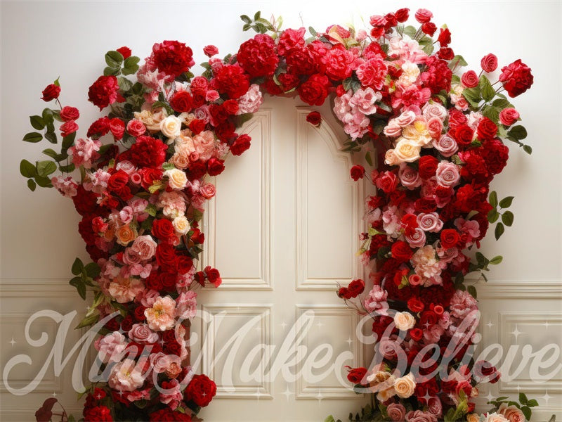 Kate Valentine's Day Rose Interior Wall Backdrop Designed by Mini MakeBelieve