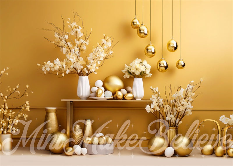 Kate Gold Easter Wall Backdrop Designed by Mini MakeBelieve