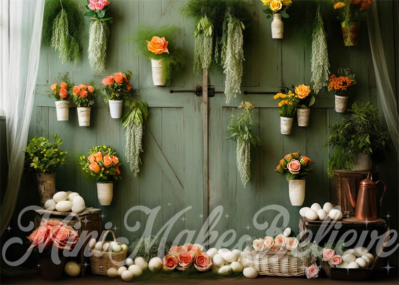 Kate Spring Greenhouse Wall Backdrop Designed by Mini MakeBelieve