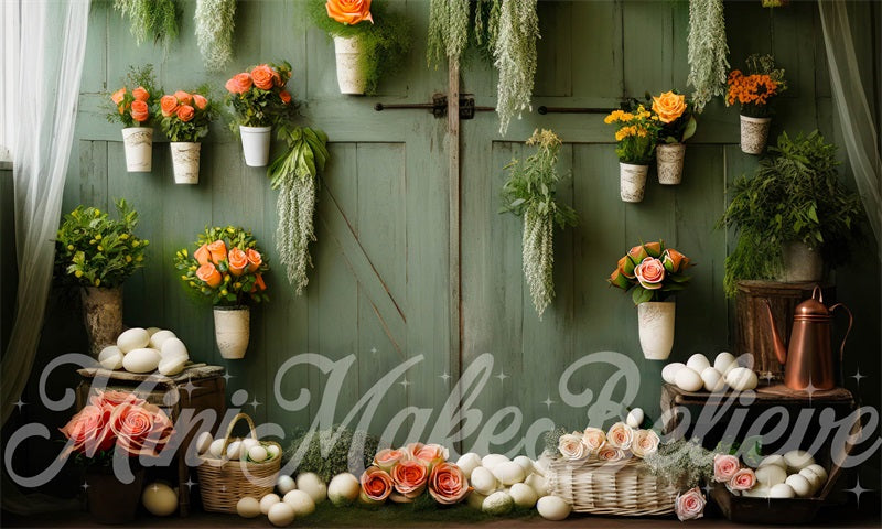 Kate Spring Greenhouse Wall Backdrop Designed by Mini MakeBelieve