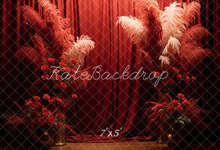 Día de San Valentín con Cortina de Rosa Roja Diseñada por Chain Photography