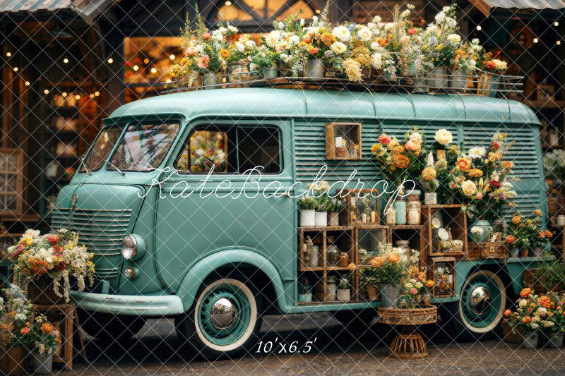 Kate Spring Flowers RV Backdrop Designed by Chain Photography