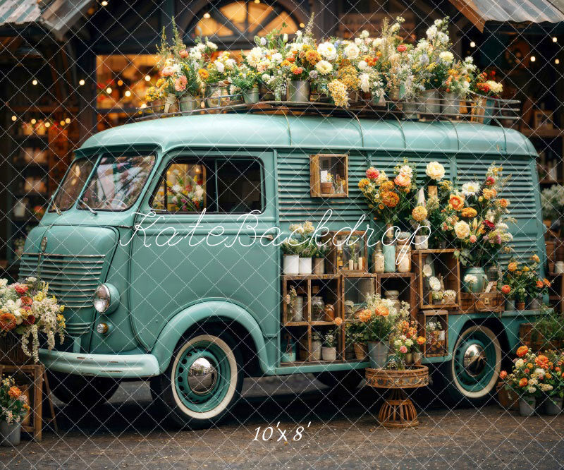Kate Spring Flowers RV Backdrop Designed by Chain Photography