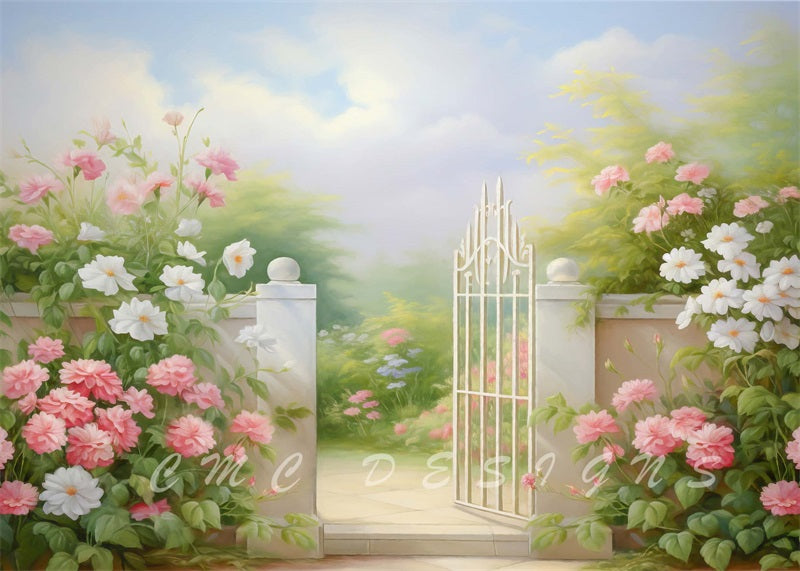 Kate Enter Spring Flower Backdrop Designed by Candice Compton