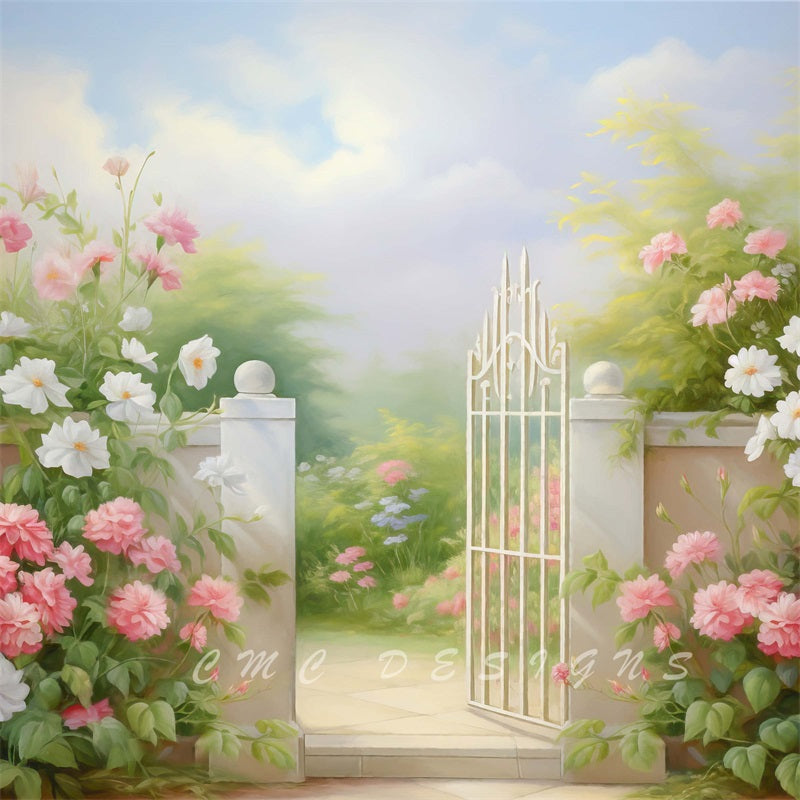 Kate Enter Spring Flower Backdrop Designed by Candice Compton
