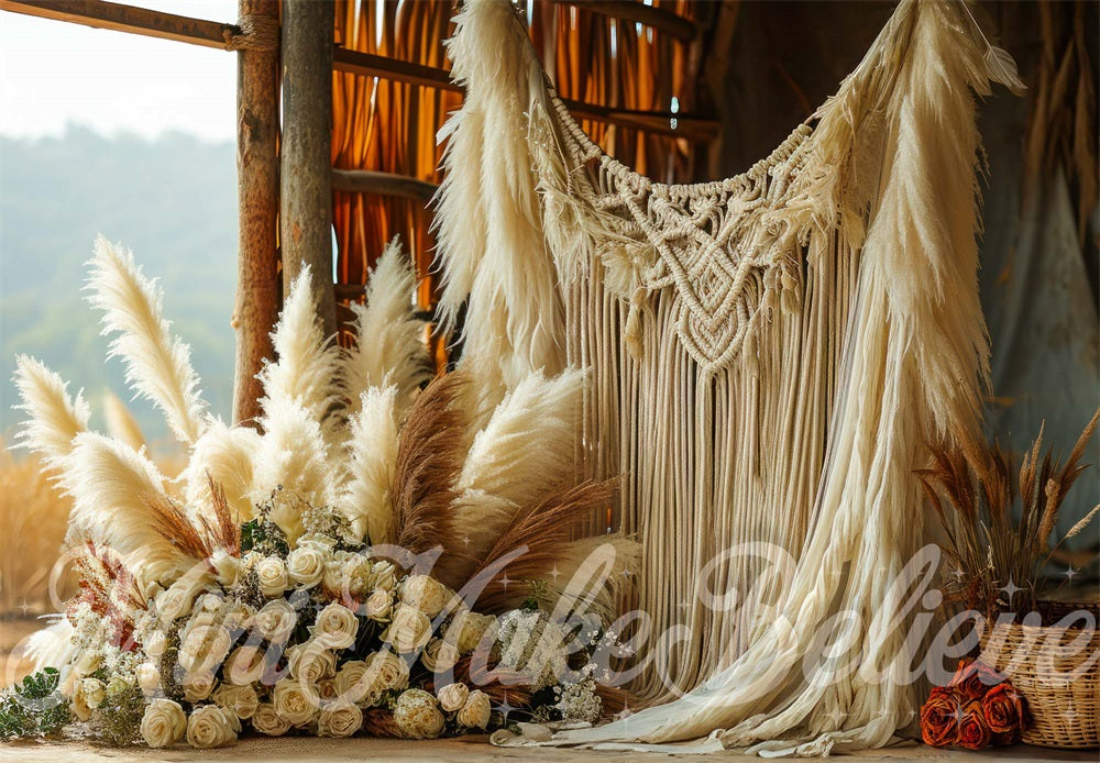 Fondo d'Interni in Stile Boho Macrame per Fattoria con Design di Mini MakeBelieve