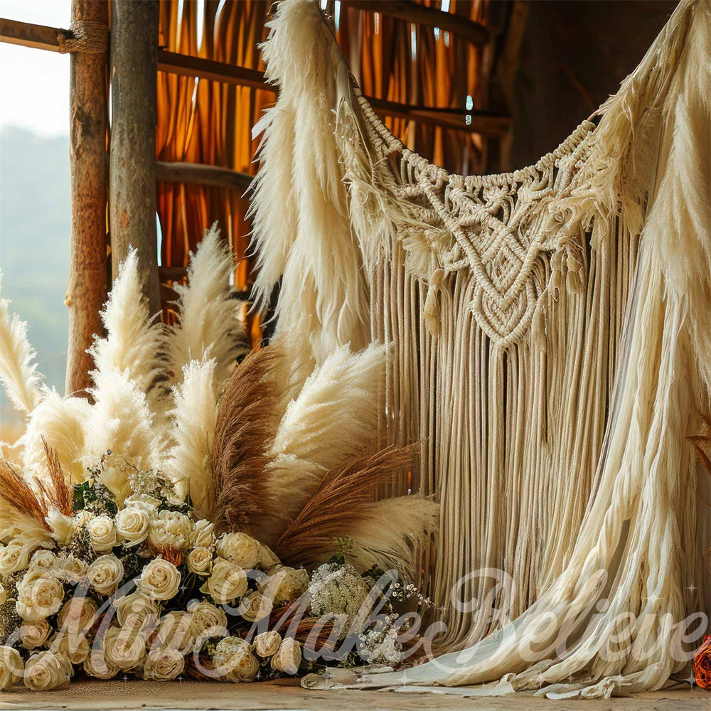 Fondo d'Interni in Stile Boho Macrame per Fattoria con Design di Mini MakeBelieve