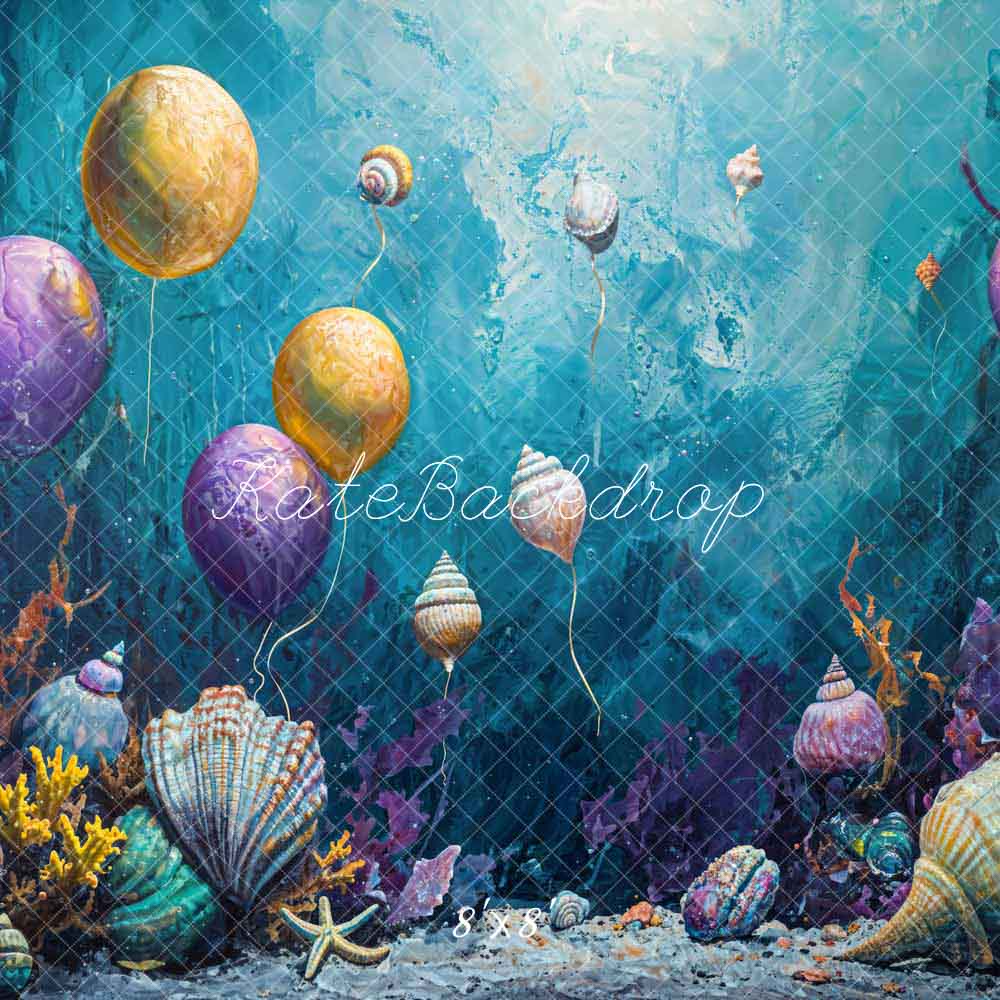Kate Baker Balloon Underwater World Backdrop Designed by Chain Photography