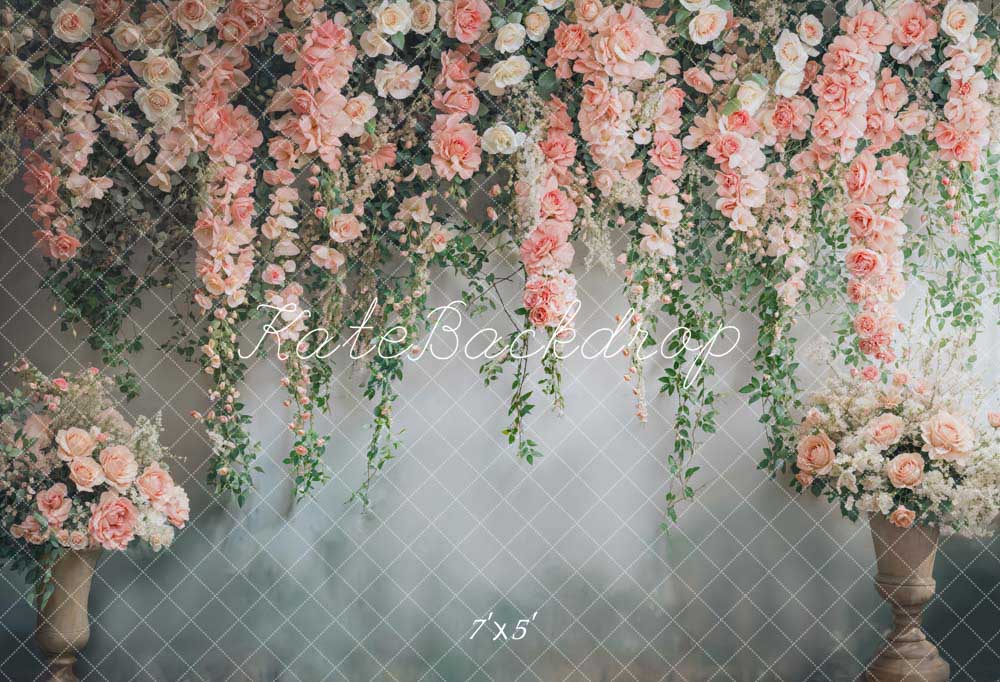 Kate Spring Pink Flowers Backdrop Designed by Chain Photography