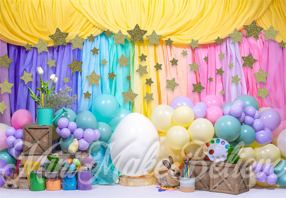 Kate Easter Egg Paint Backdrop Designed by Mini MakeBelieve