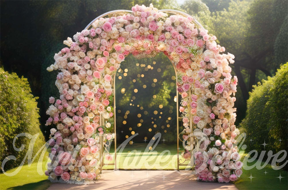 Kate Spring Rose Arch Backdrop Designed by Mini MakeBelieve