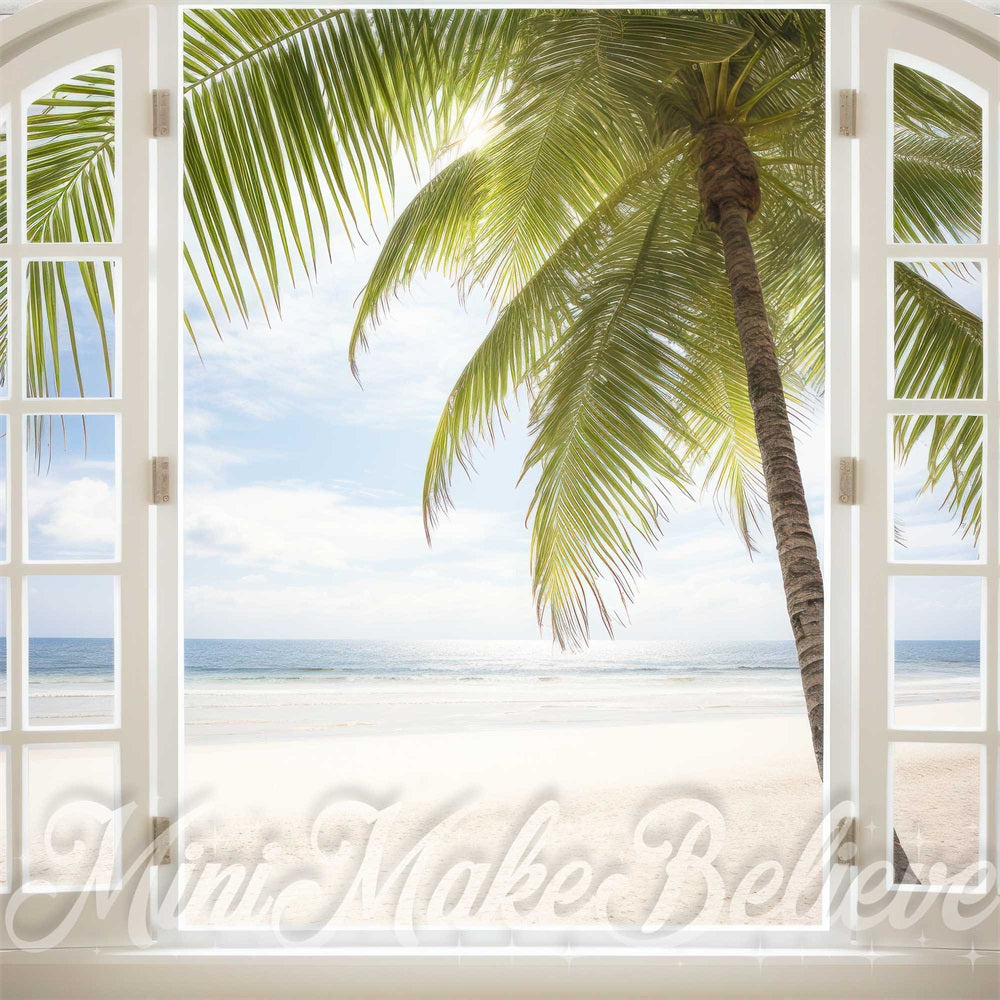 Kate Summer Beach Interior Window Backdrop Designed by Mini MakeBelieve
