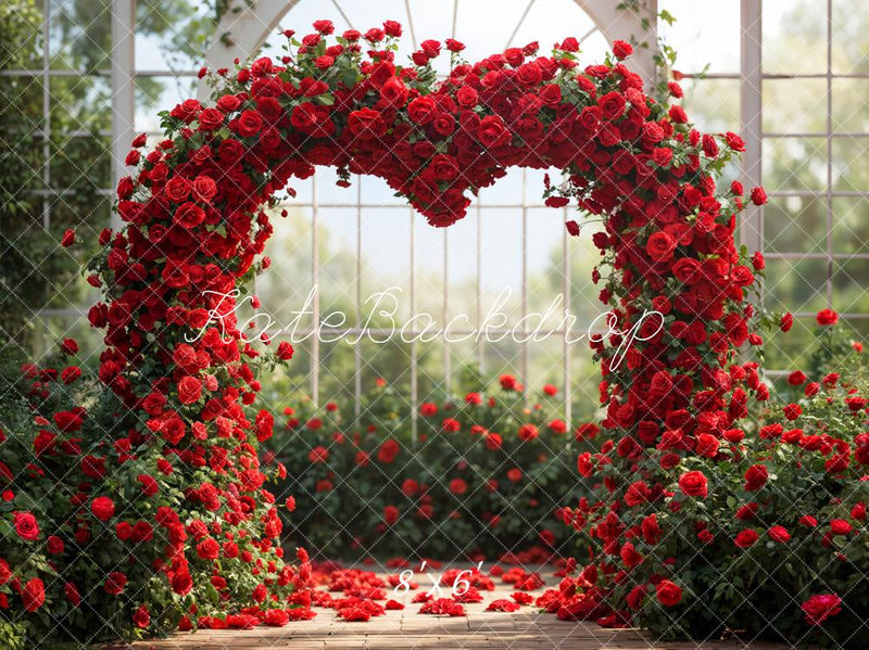 Kate Spring Valentine's Day Rose Wall Backdrop Designed by Emetselch