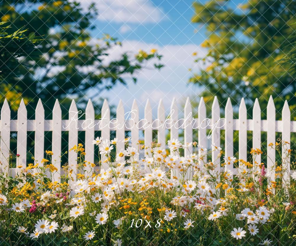 Kate Spring Daisy Fence Backdrop Designed by Chain Photography