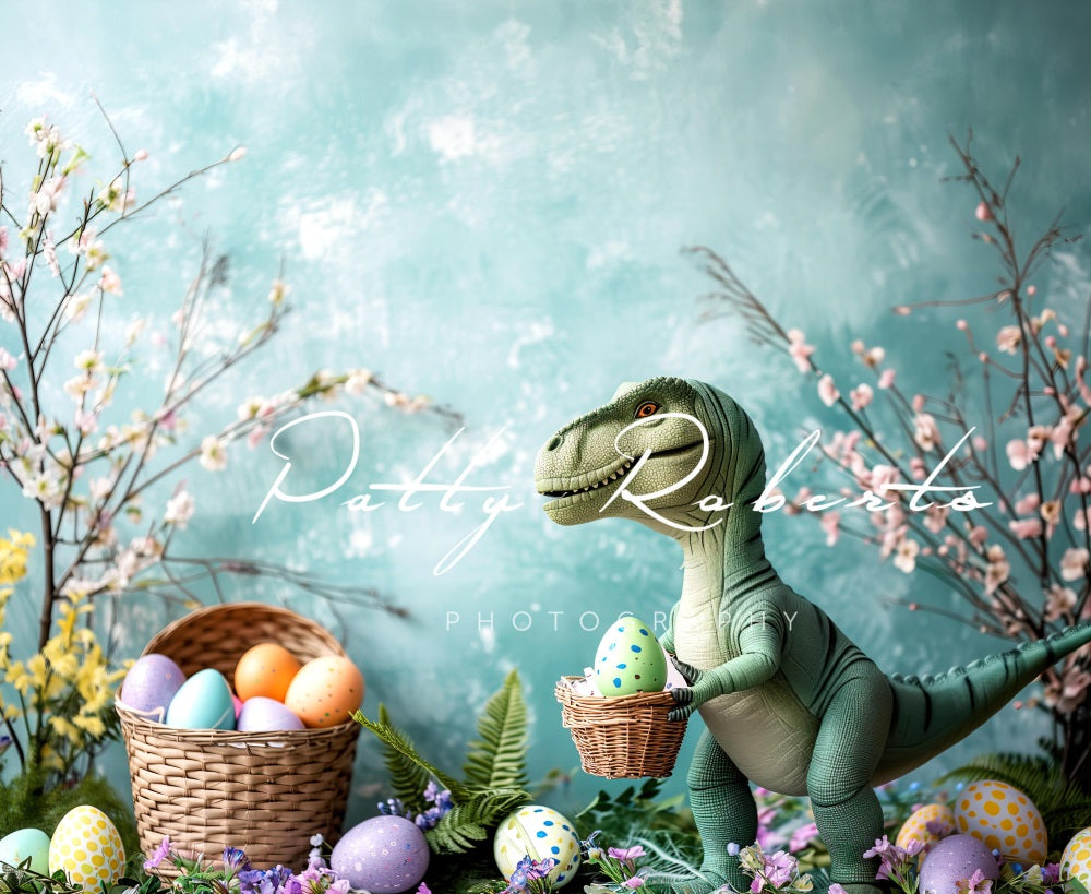 Kate Dino Easter Eggs Backdrop Designed by Patty Robert