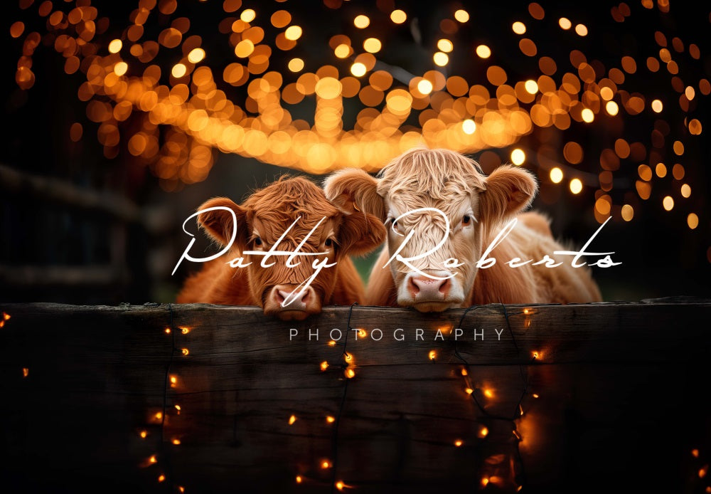 Kate Festive Highland Cows Backdrop Designed by Patty Robert