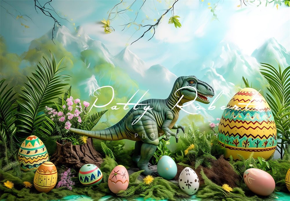 Kate Jurassic Easter Backdrop Designed by Patty Robert