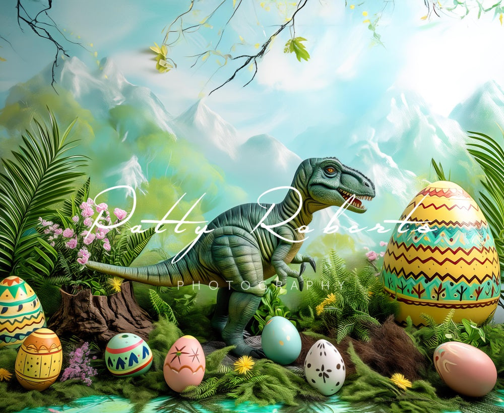 Kate Jurassic Easter Backdrop Designed by Patty Robert