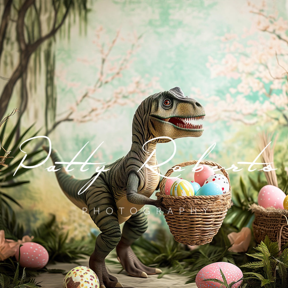 Kate T-Rex Easter Backdrop Designed by Patty Robert