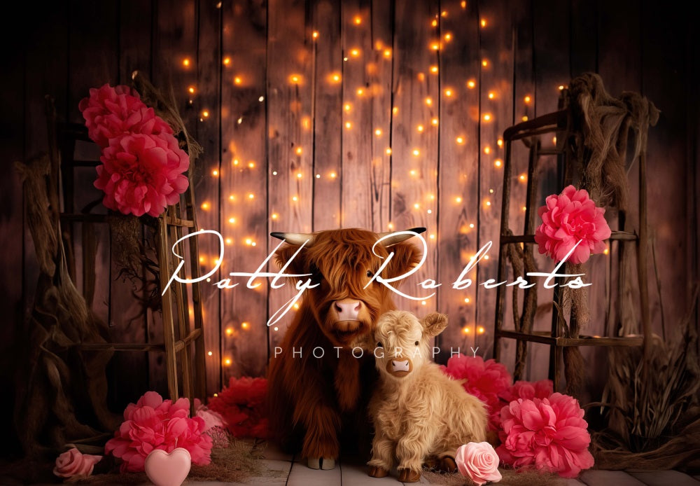 Kate Higland Cow Valentines Day Backdrop Designed by Patty Robert