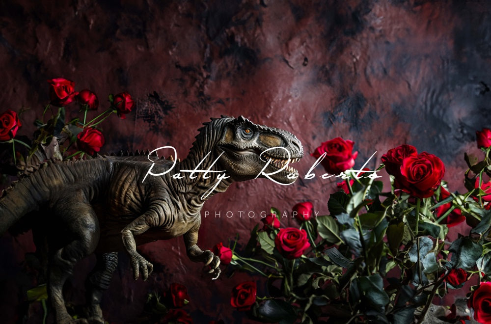 Kate Valentines Day T-rex Backdrop Designed by Patty Robert