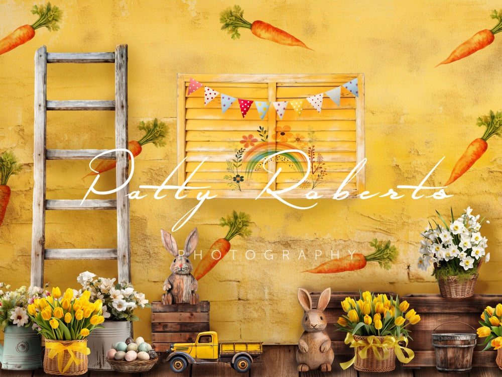 Kate Yellow Easter Room Backdrop Designed by Patty Robert