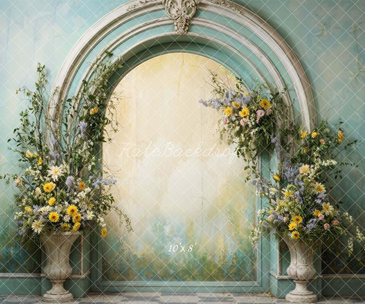 Vintage Floral Archway Photography Backdrop