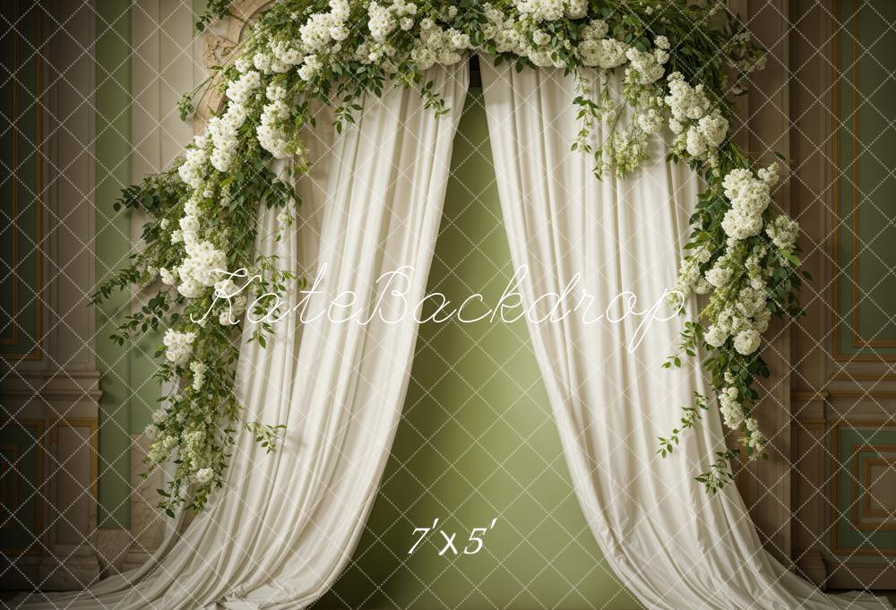 Kate Spring Flowers Curtain Wall Backdrop Designed by Emetselch