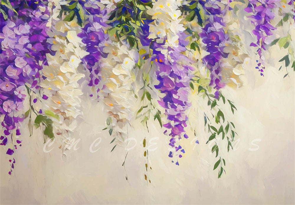 Kate Spring Painted Wisteria Backdrop Designed by Candice Compton