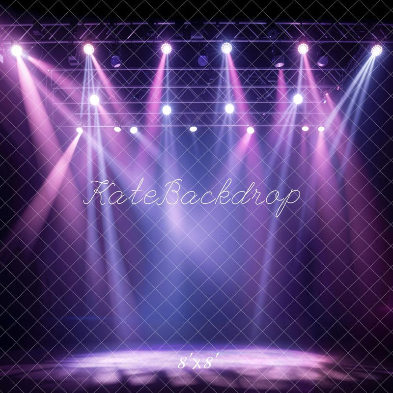 Vibrant Purple Stage Spotlight Backdrop