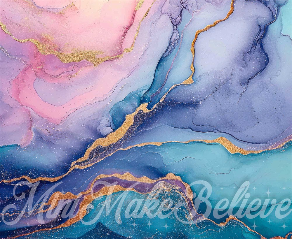 Kate Pastel Marble Backdrop Designed by Mini MakeBelieve