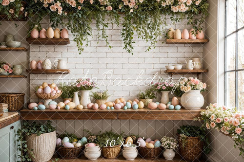 Rustic Spring Easter Egg Display Backdrop