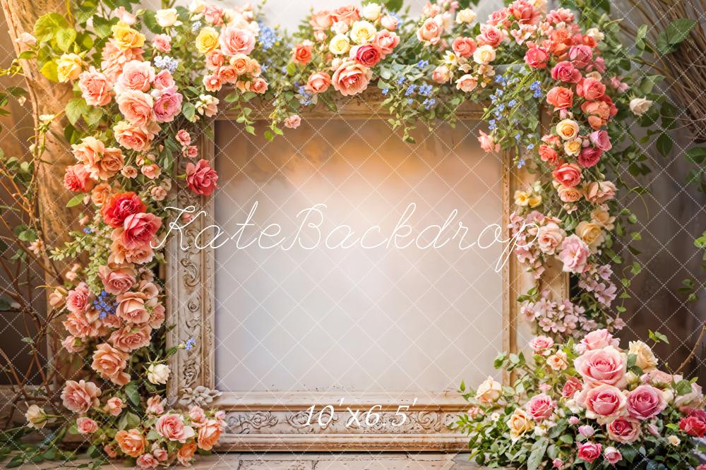 Kate Spring Sunshine Flower Wall Backdrop Designed by Emetselch