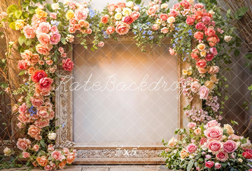 Kate Spring Sunshine Flower Wall Backdrop Designed by Emetselch