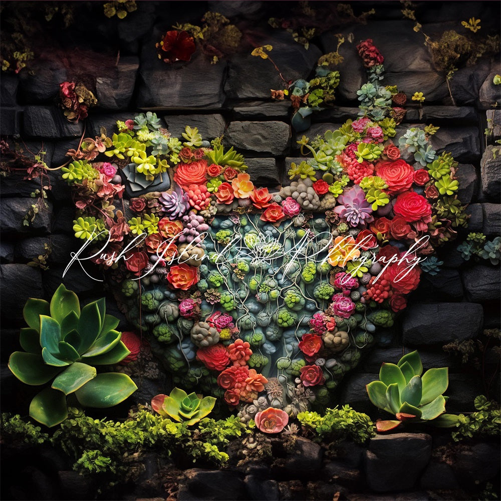 Kate Succulent Love Backdrop Designed by Laura Bybee