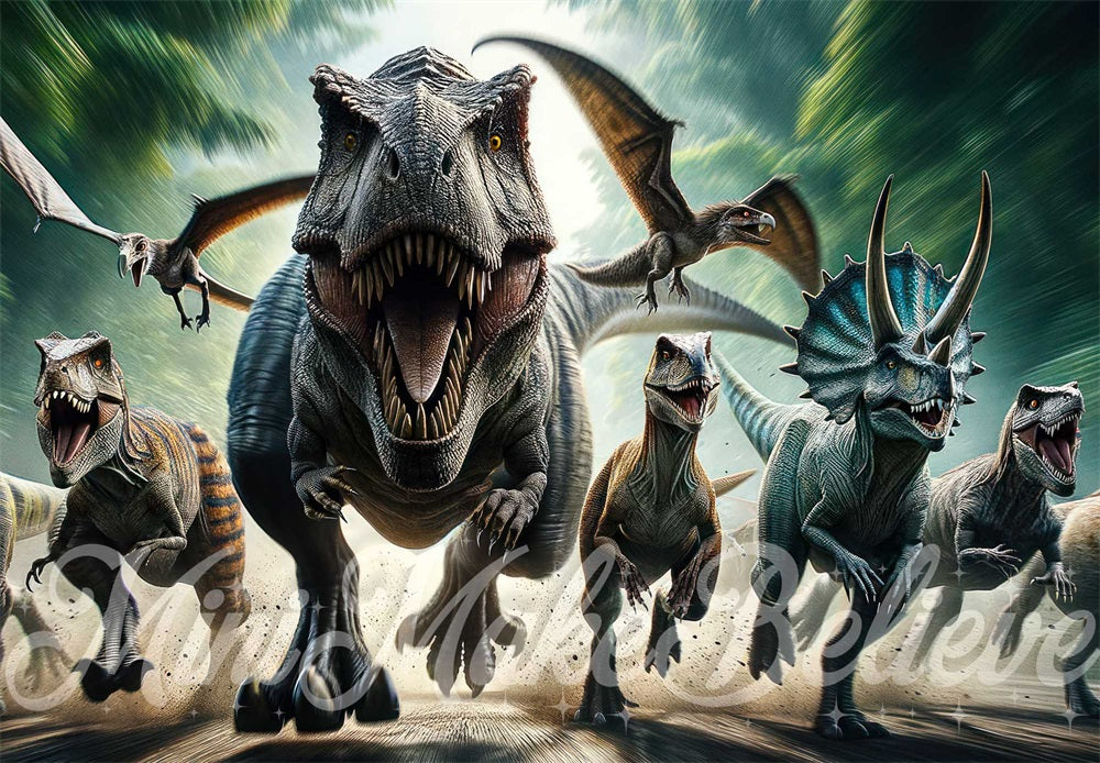 Kate Dinos Charge Backdrop Designed by Mini MakeBelieve