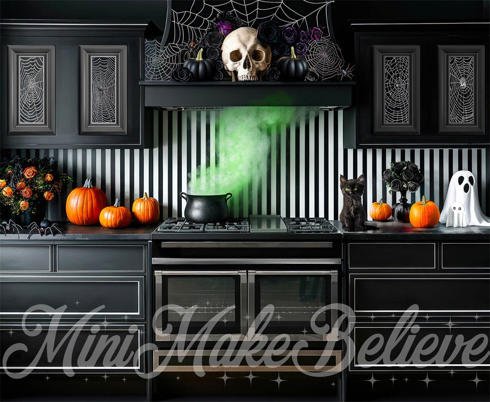 Kate Halloween Kitchen Backdrop Designed by Mini MakeBelieve