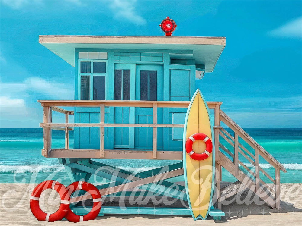 Kate Pet Summer Lifeguard Backdrop Designed by Mini MakeBelieve