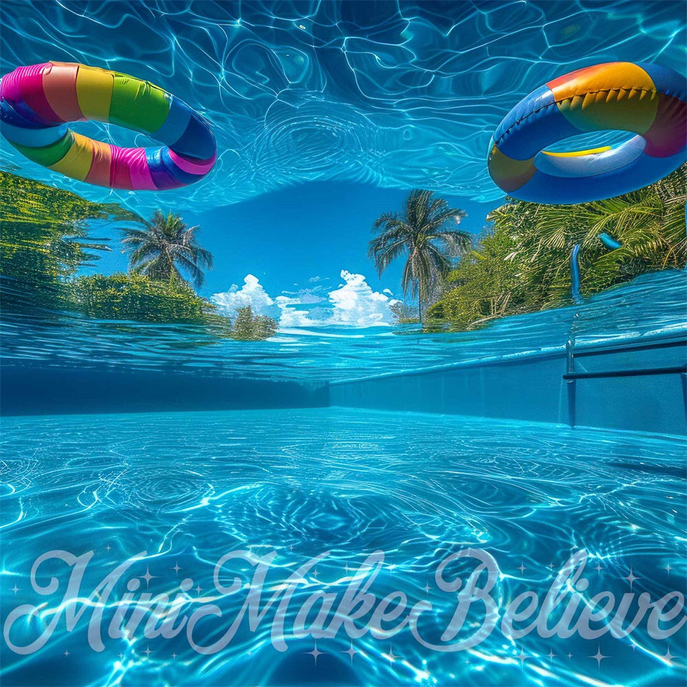 Kate Summer Pool Underwater Backdrop Designed by Mini MakeBelieve