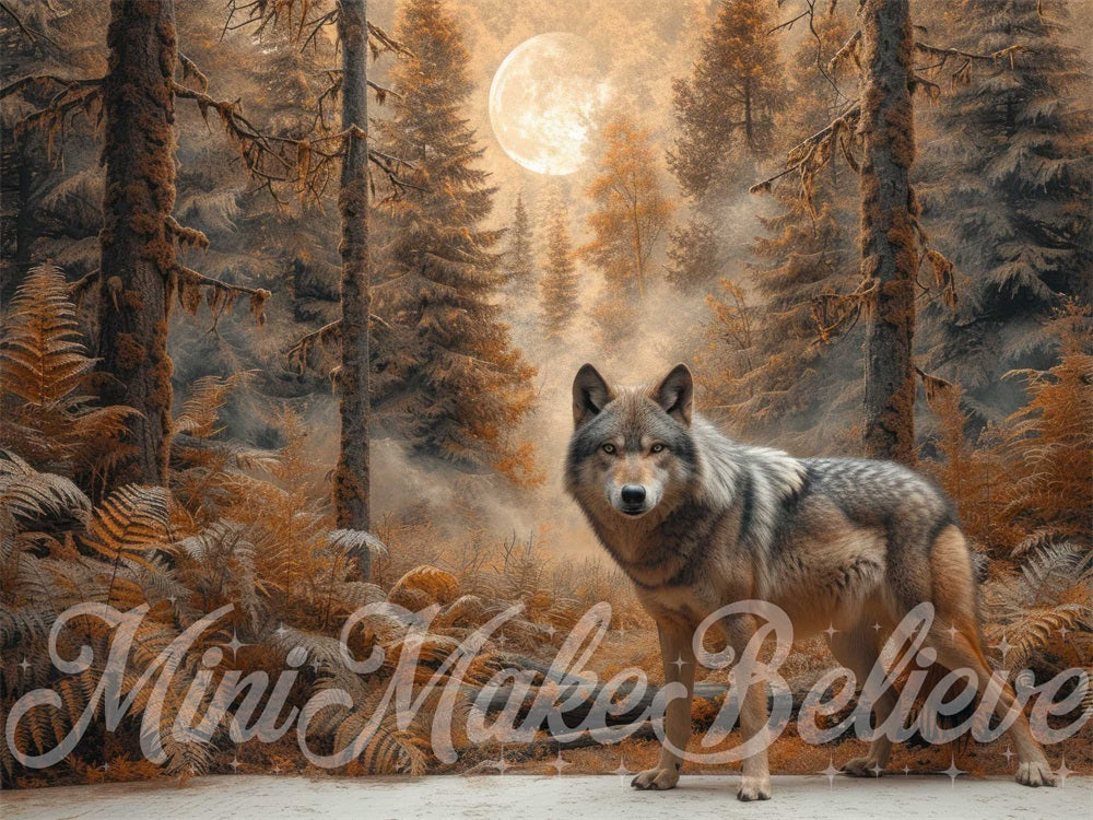 Kate Forest Wild Riding Hood Wolf Backdrop Designed by Mini MakeBelieve
