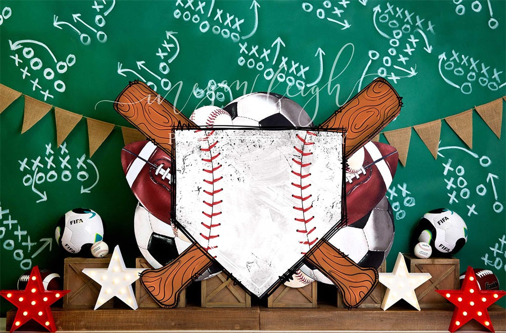Kate Pet All-Star Sports Strategy Chalkboard Backdrop Designed by Megan Leigh Photography