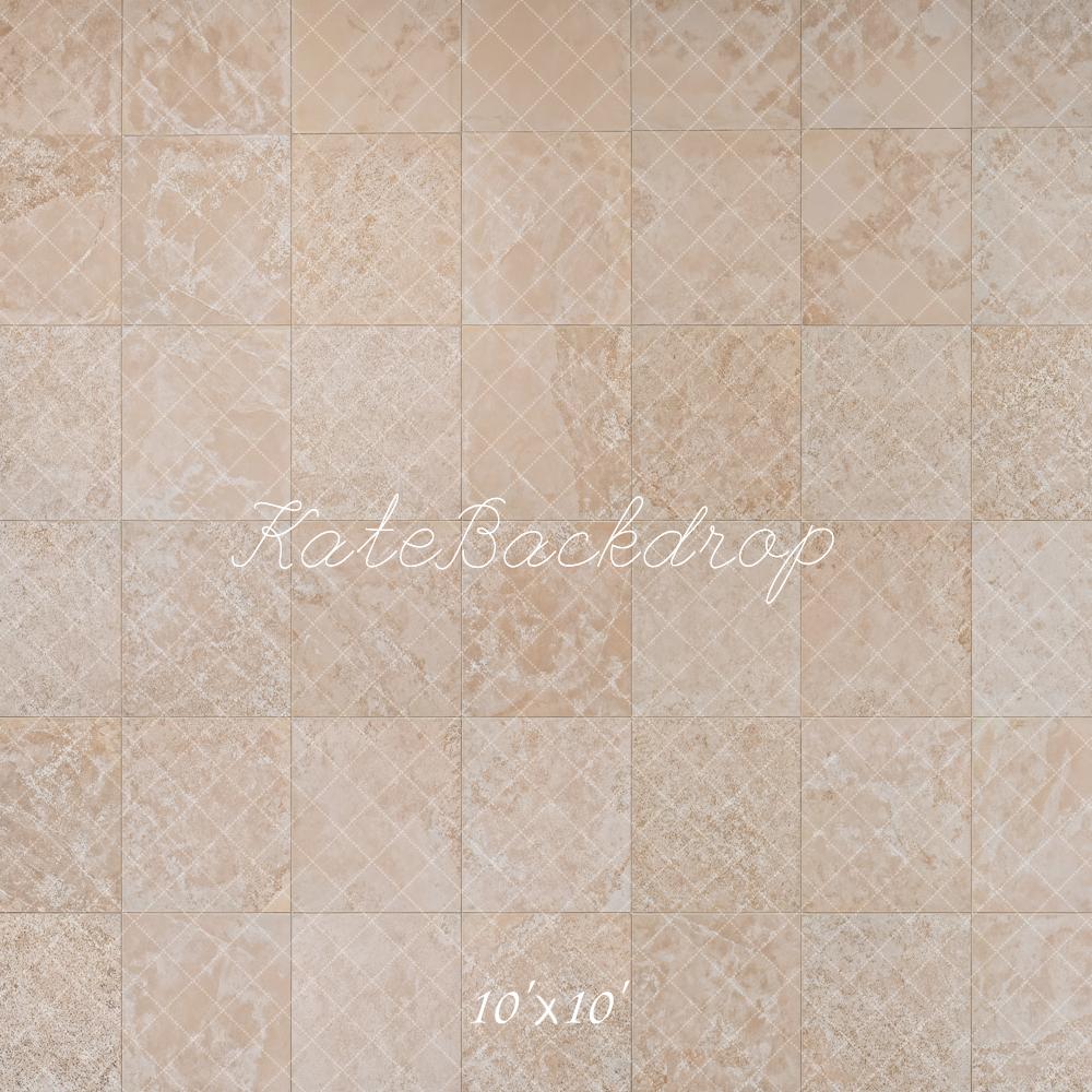 Kate Brown Grid Tile Floor Backdrop Designed by Emetselch