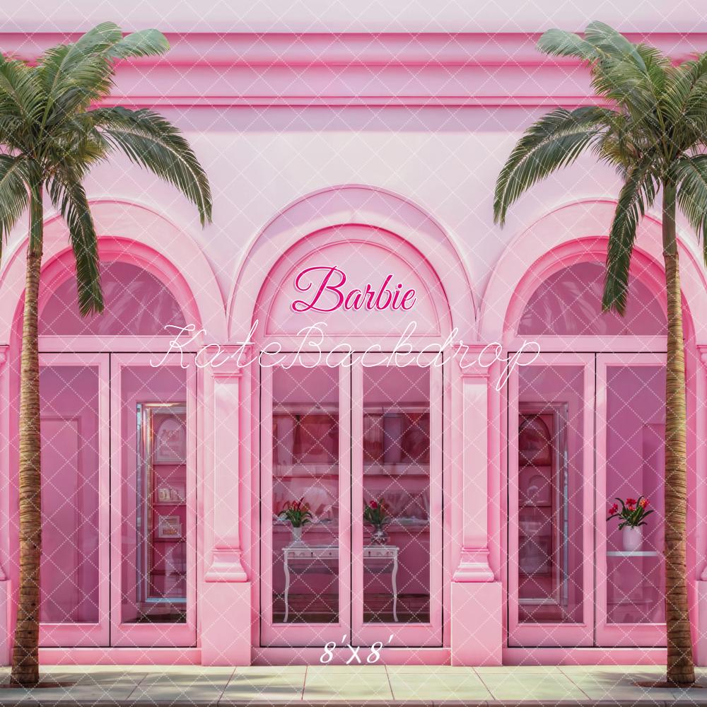 パーテーション　（ロココ調ピンクの宮殿） Pink Tropical Archway Photo Backdrop